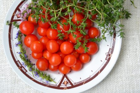 Tomatoes on Plate