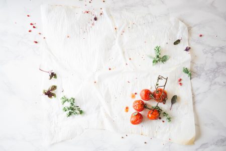 Tomatoes on White Background