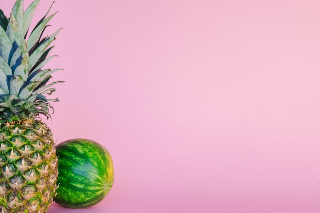 Free stock image of Watermelon Fruits on Pink Background