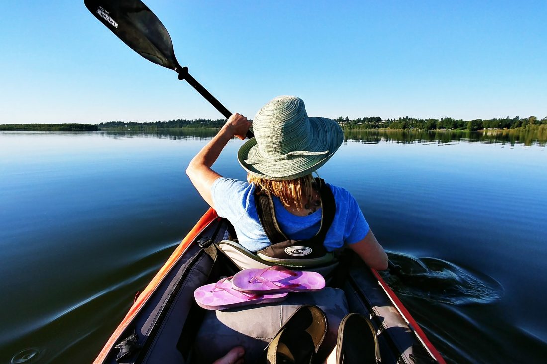Free stock image of Woman Kayaking