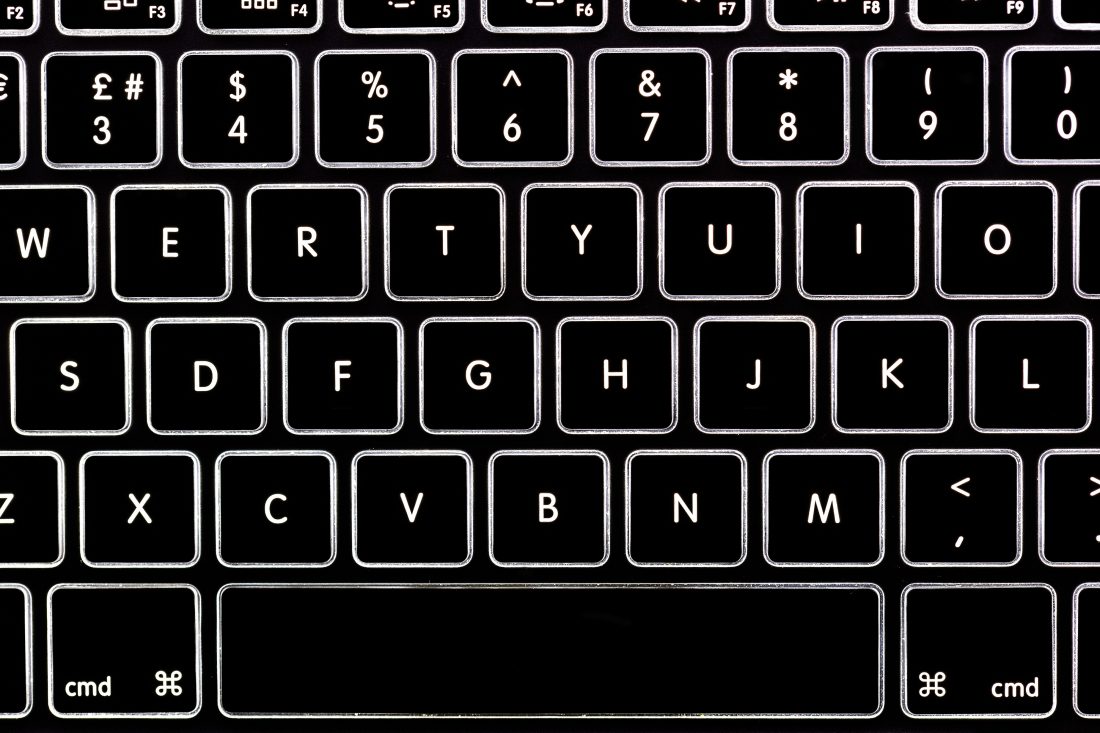 Free stock image of Illuminated Keyboard