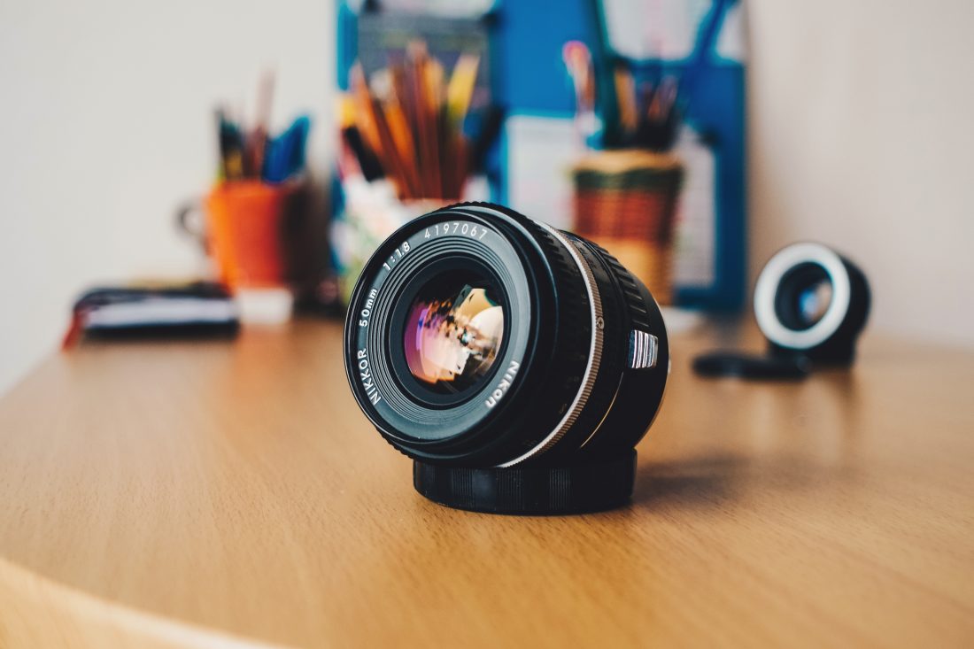 Free stock image of Camera Lens on Desk