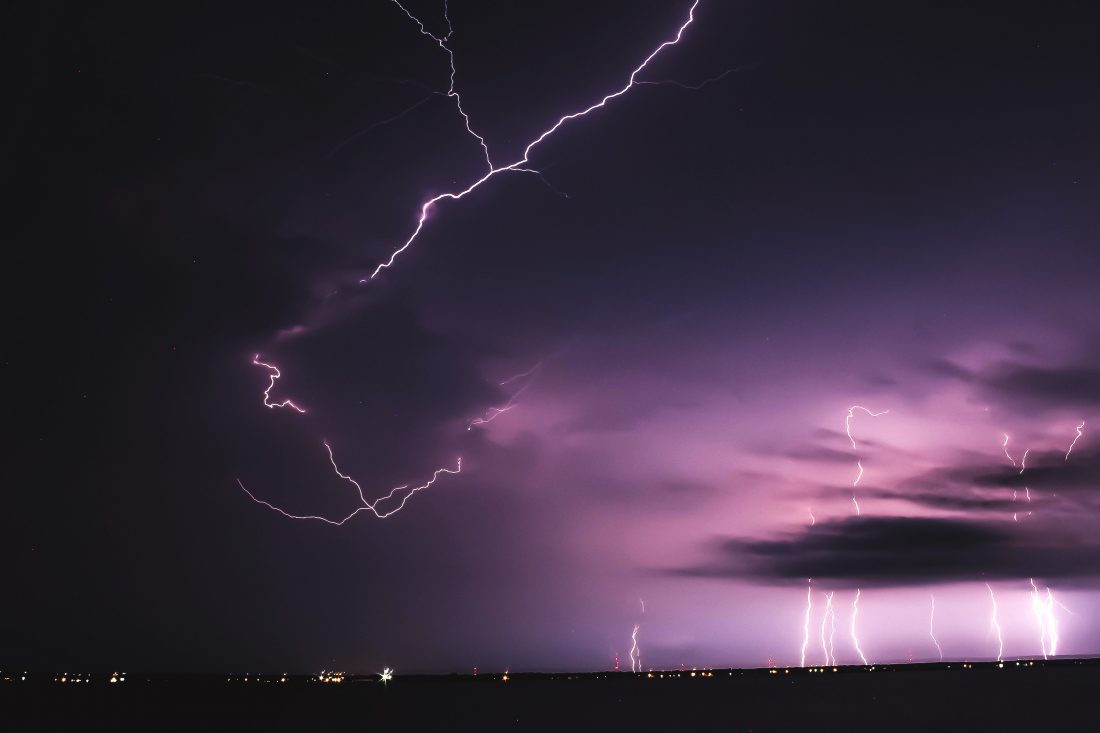 Free stock image of Lightning Strikes