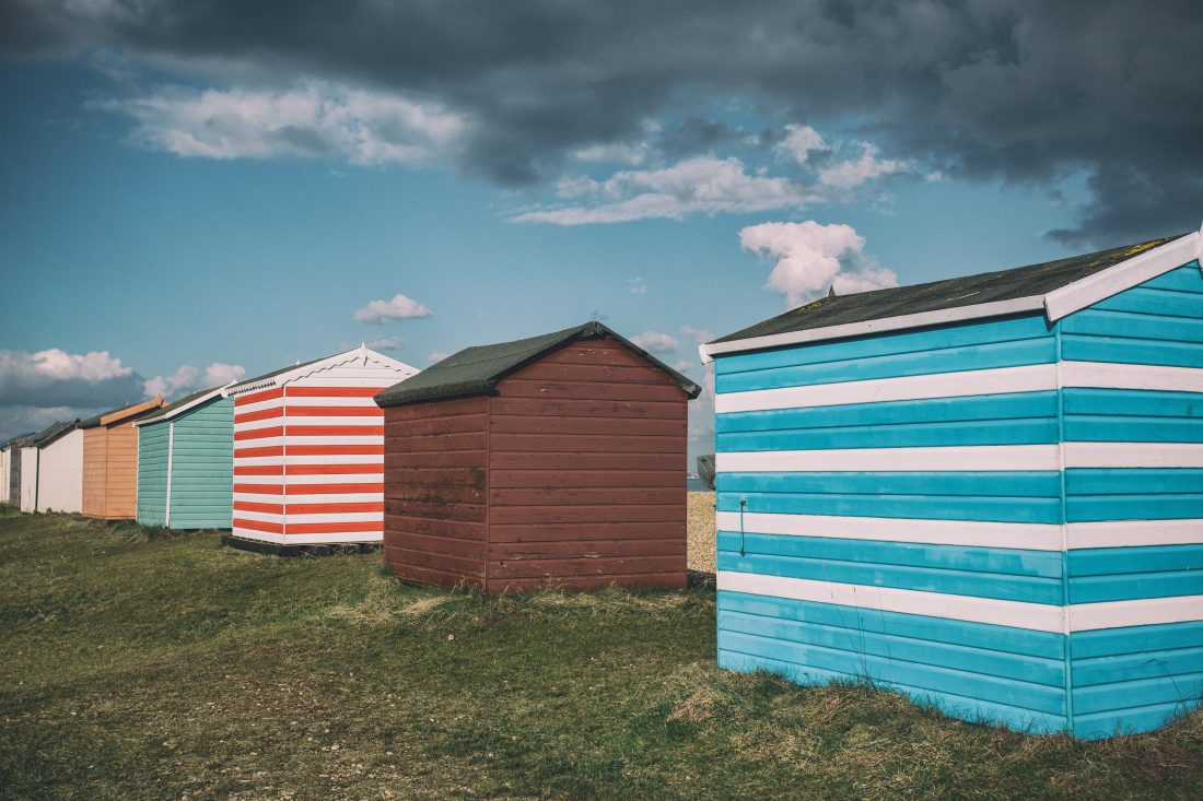 Free stock image of Little Beach Huts