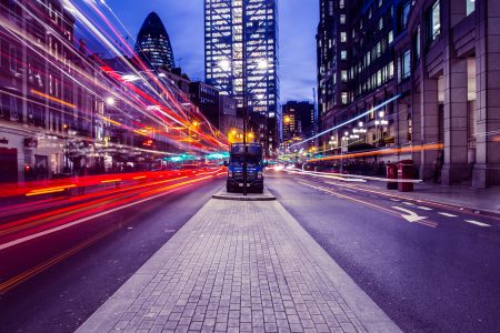 London Light Trails Night