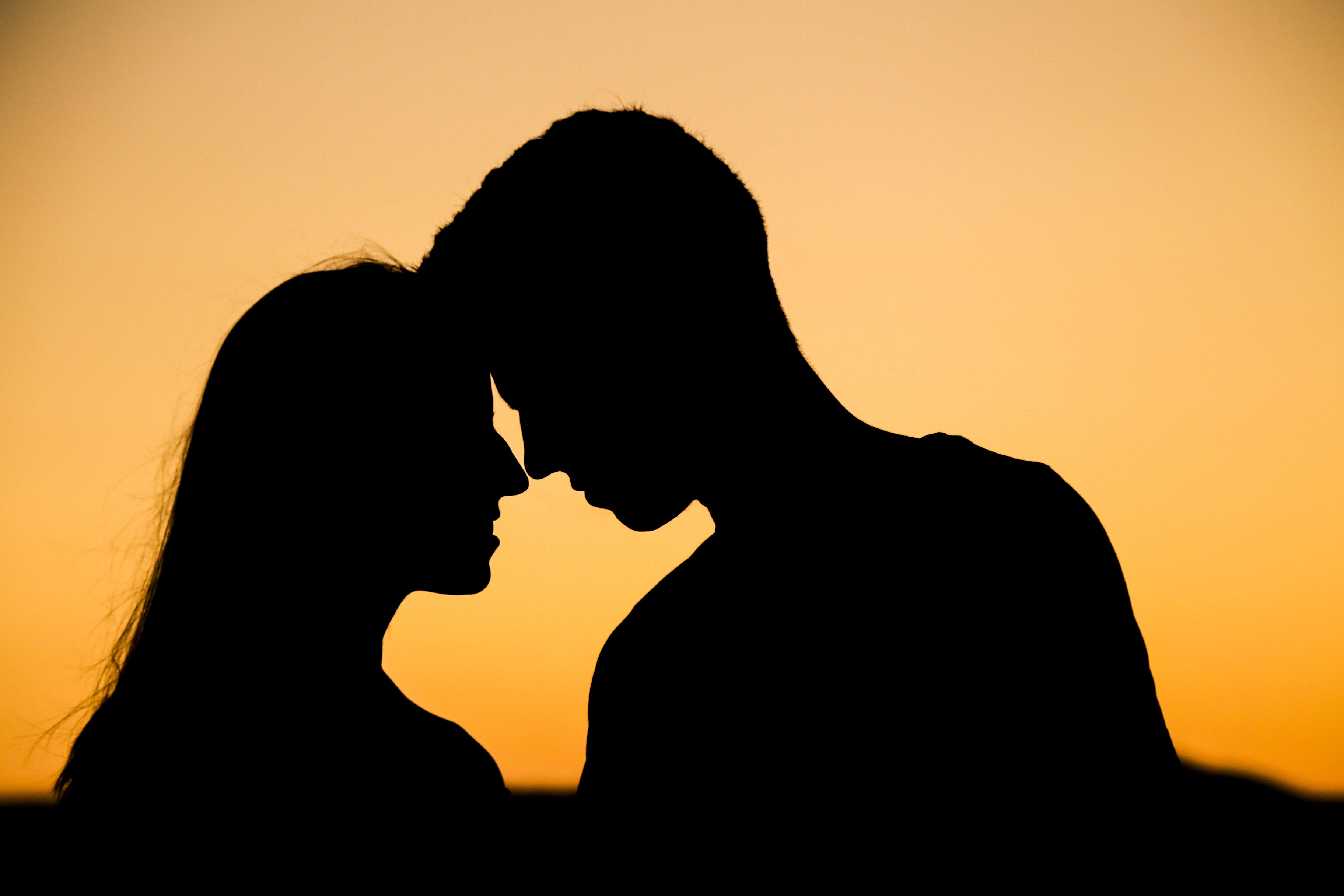 two couple kiss together romantic photo
