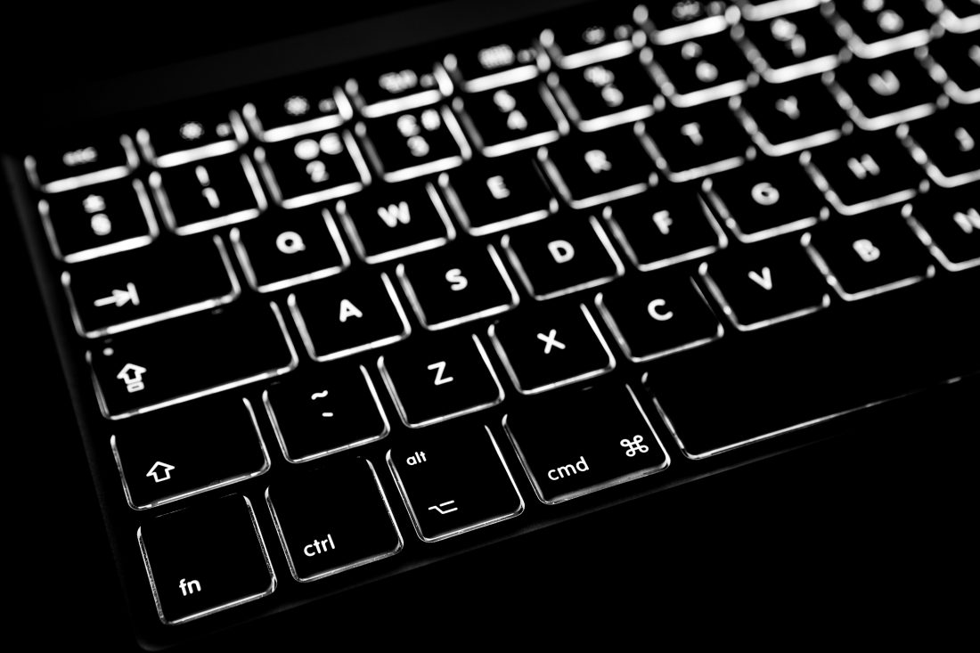 Free stock image of Backlit Keyboard