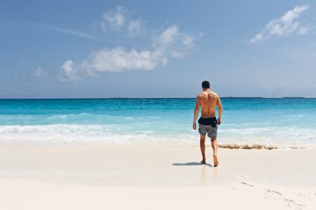 Man on Summer Beach