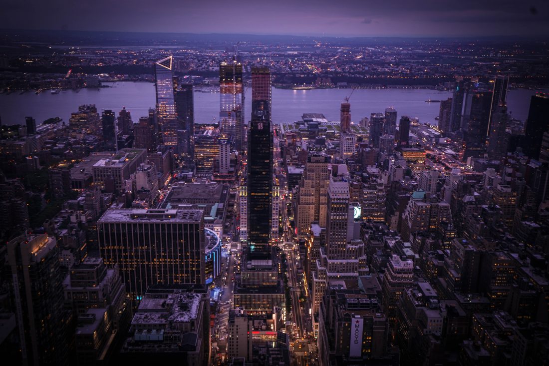 Free stock image of Manhattan Evening View