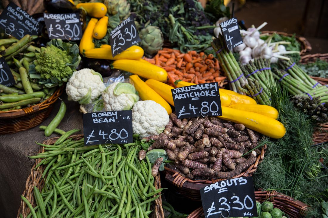 Free stock image of Borough Market Vegetables