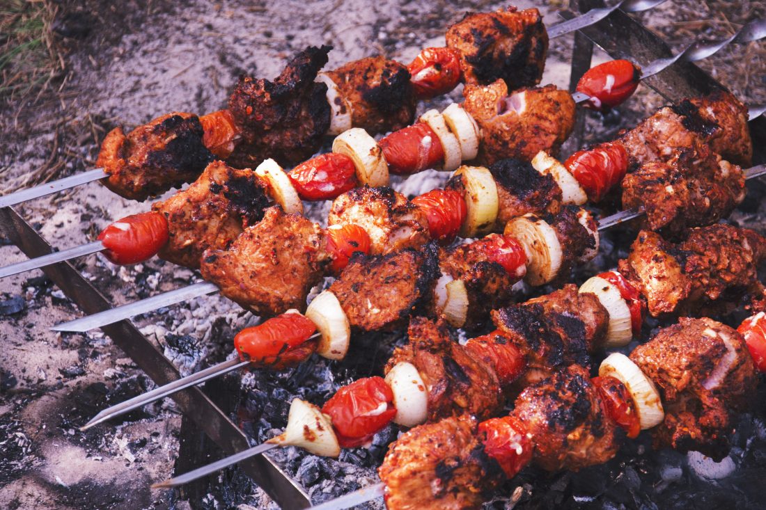 Free stock image of BBQ Meat Kebabs