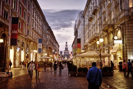 Street in Milan, Italy