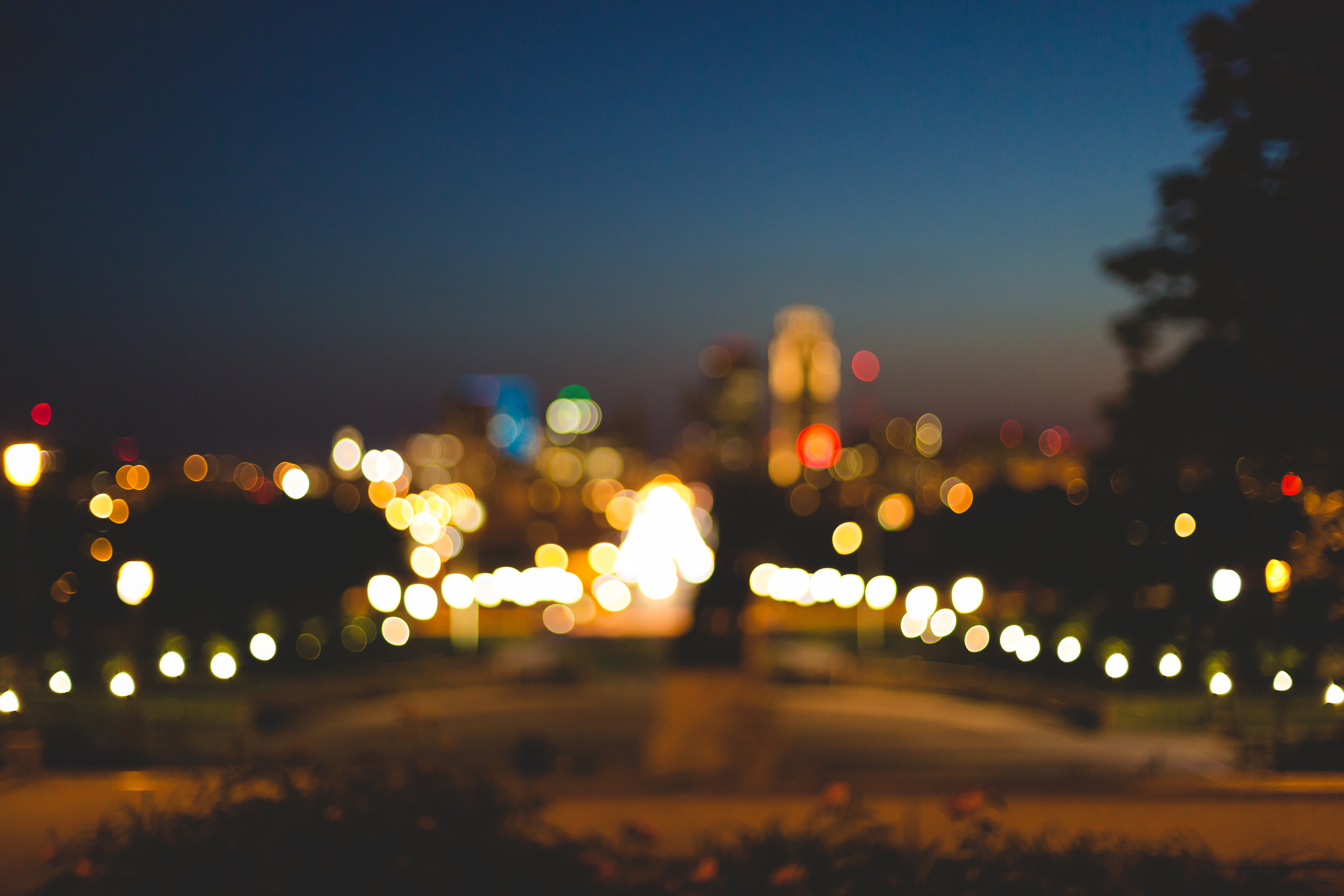 city night lights photography