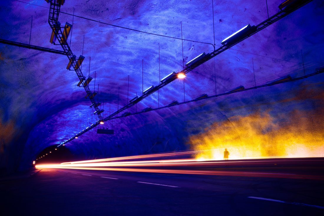 Free stock image of Night Tunnel