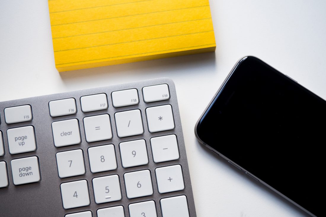 Free stock image of Office Workspace Keyboard iPhone
