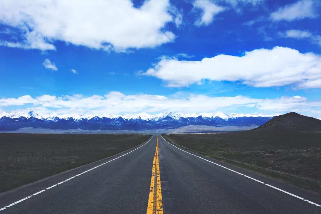 Free stock image of Open Road Landscape