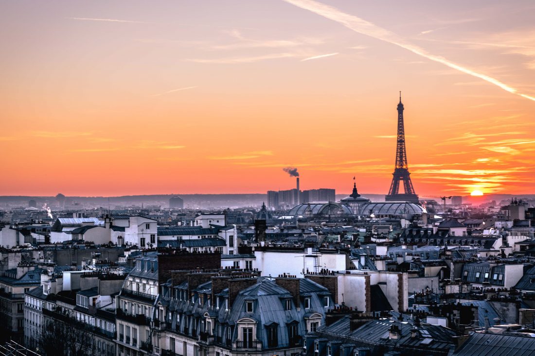 Free stock image of Sunset in Paris