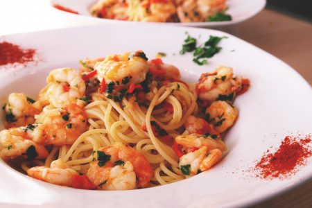 Pasta and Prawns