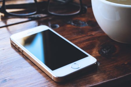 White Phone on Table