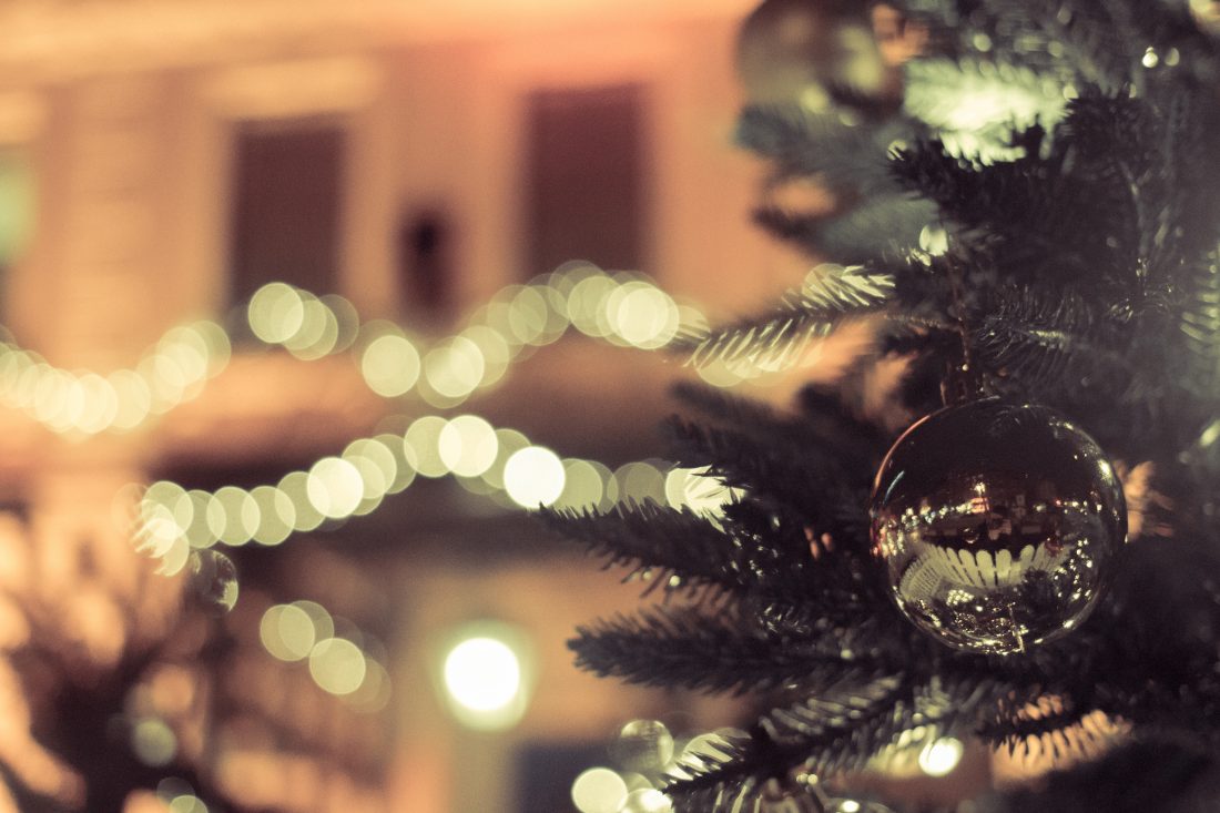 Free stock image of Bokeh Christmas Tree Baubles