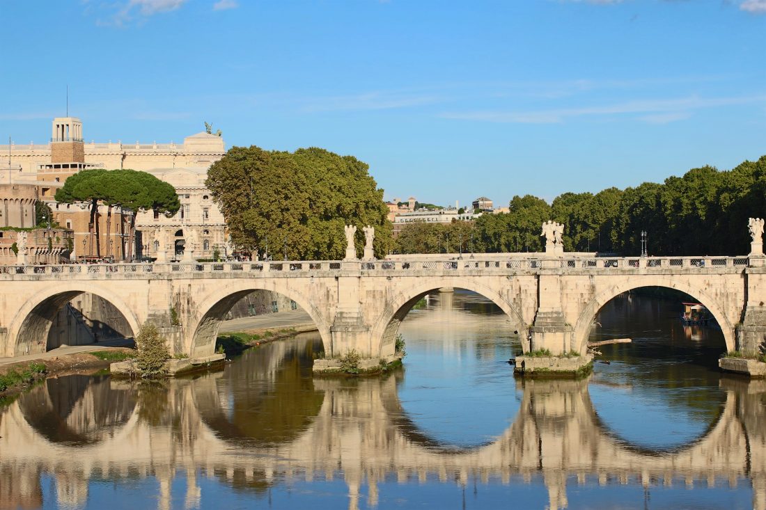 Free stock image of Rome Bridge River Tiber