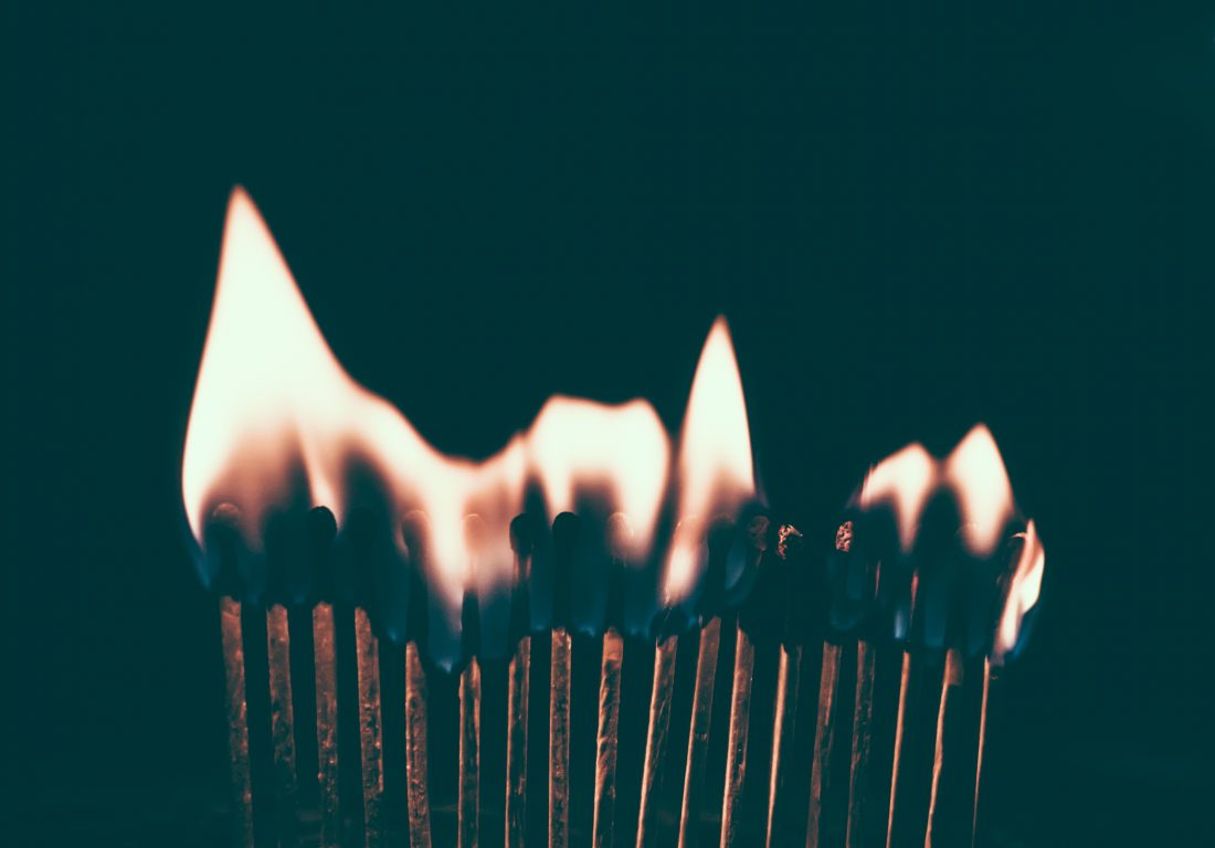 Free stock image of Burning Matches