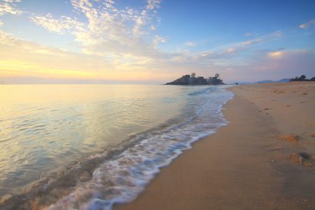 Calm Beach at Sunset