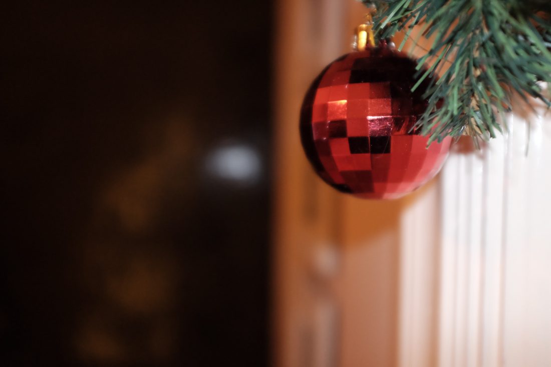 Free stock image of Red Tree Decorations