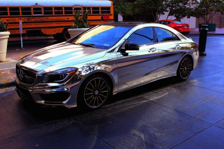 Chrome Mercedes Car