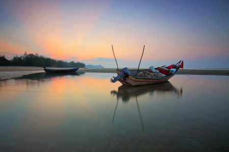 Fishing Boat in Still Water