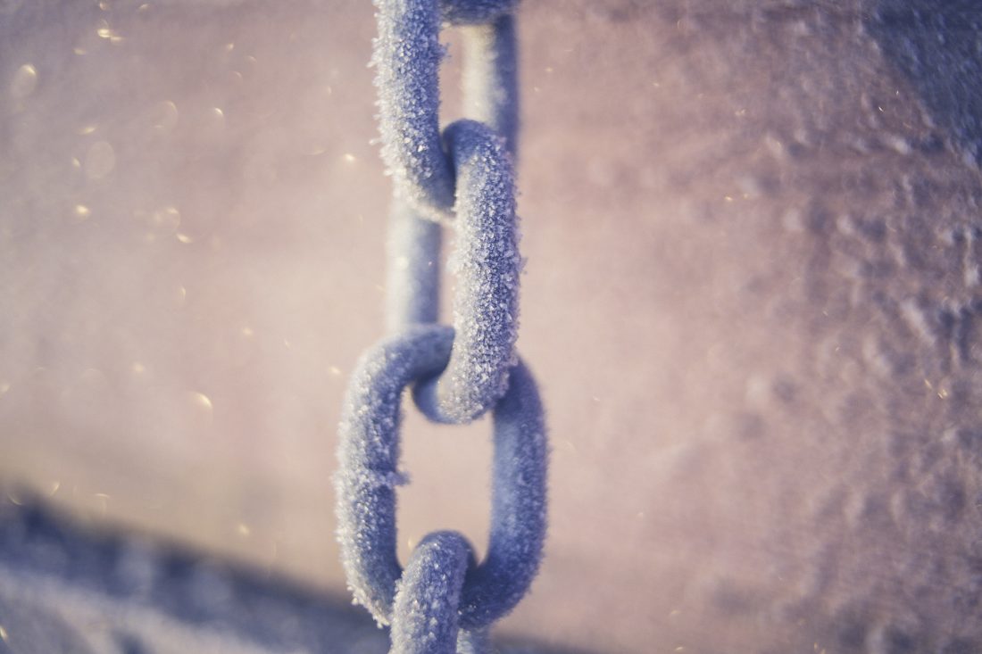 Free stock image of Icy Chain