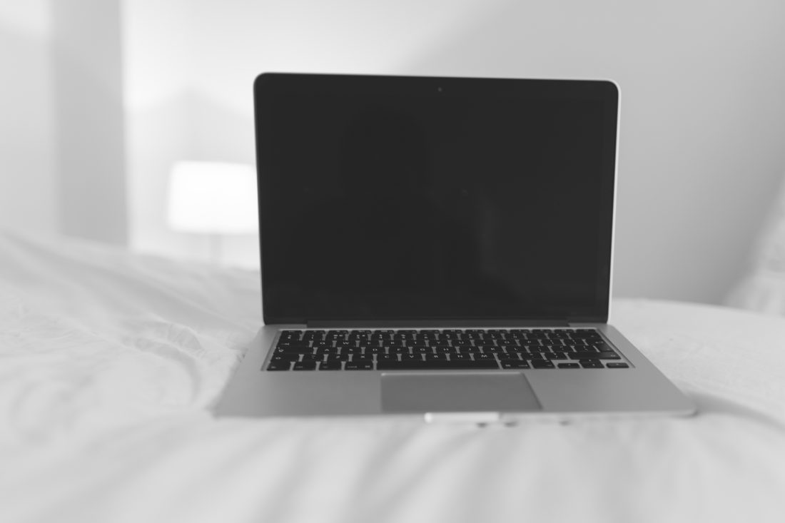 Free stock image of Laptop on Bed
