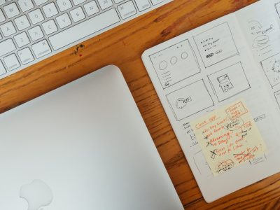 Computer  & Wireframes