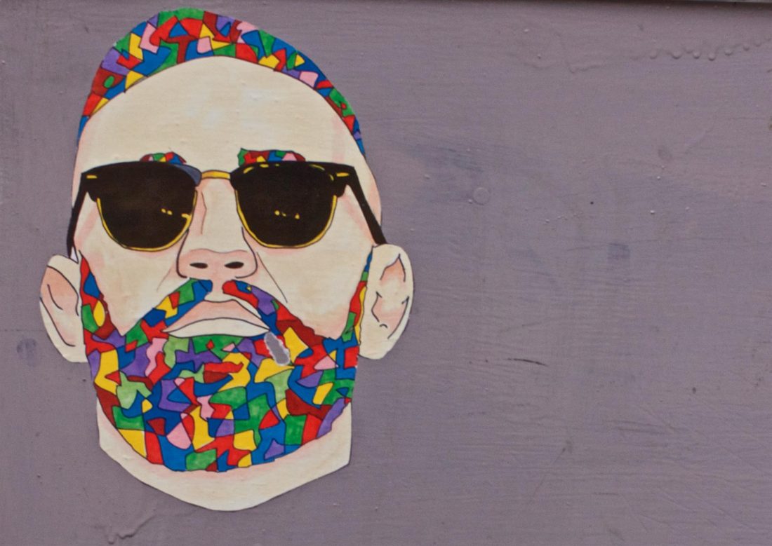 Free stock image of Colorful Street Art Man Sunglasses