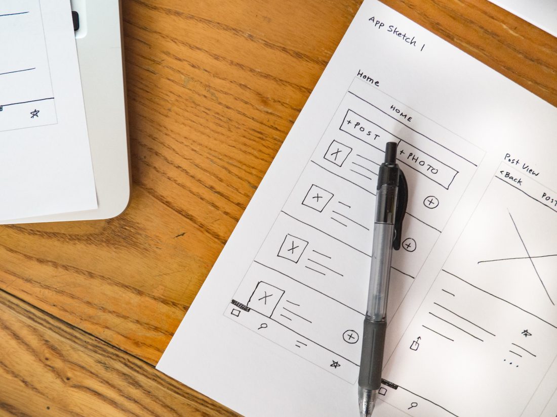 Free stock image of Mobile App Wireframe