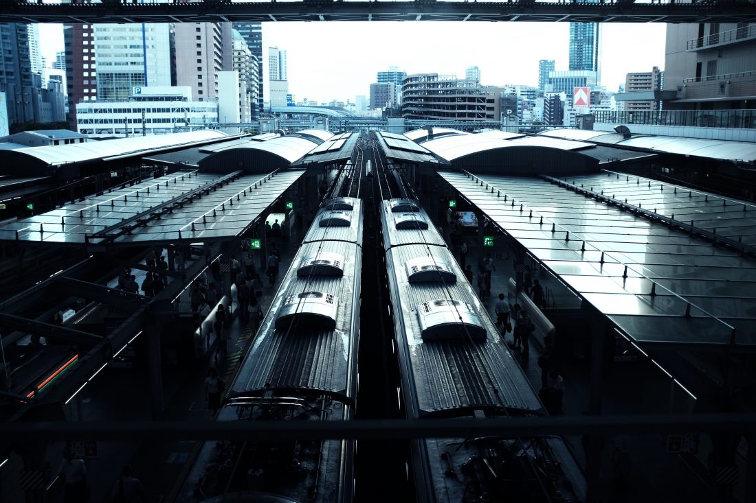 Free stock image of Overhead Train Station