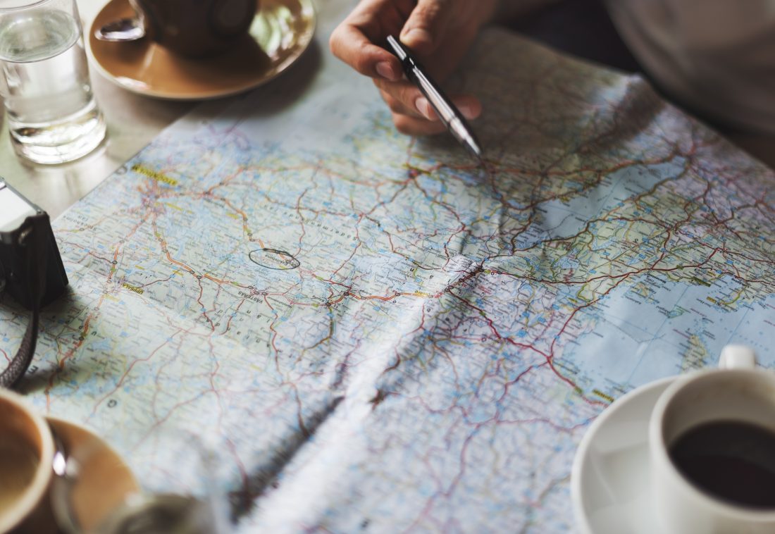 Free stock image of Plan Map Journey