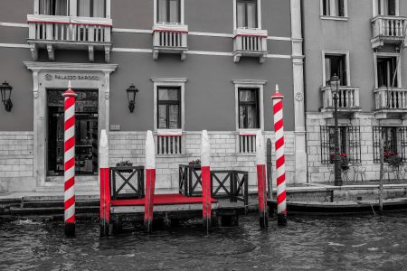 Red White Dock Venice