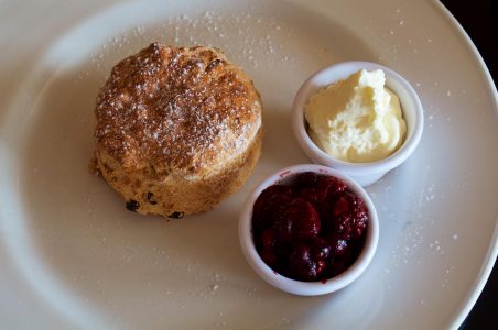 Restaurant Scone Jam Cream Plate