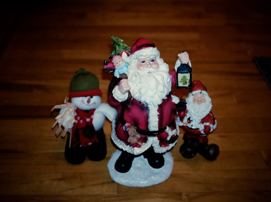 Free stock image of Santa & Snowman Character