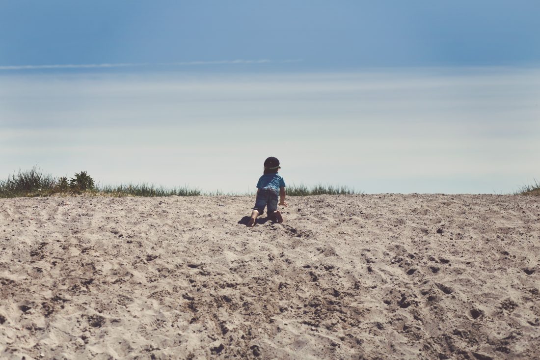 Free stock image of Small Child on Beach