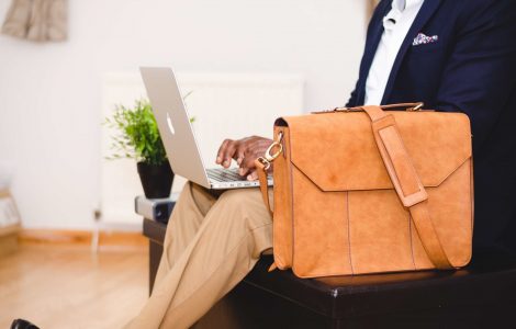 Stylish Man & Laptop