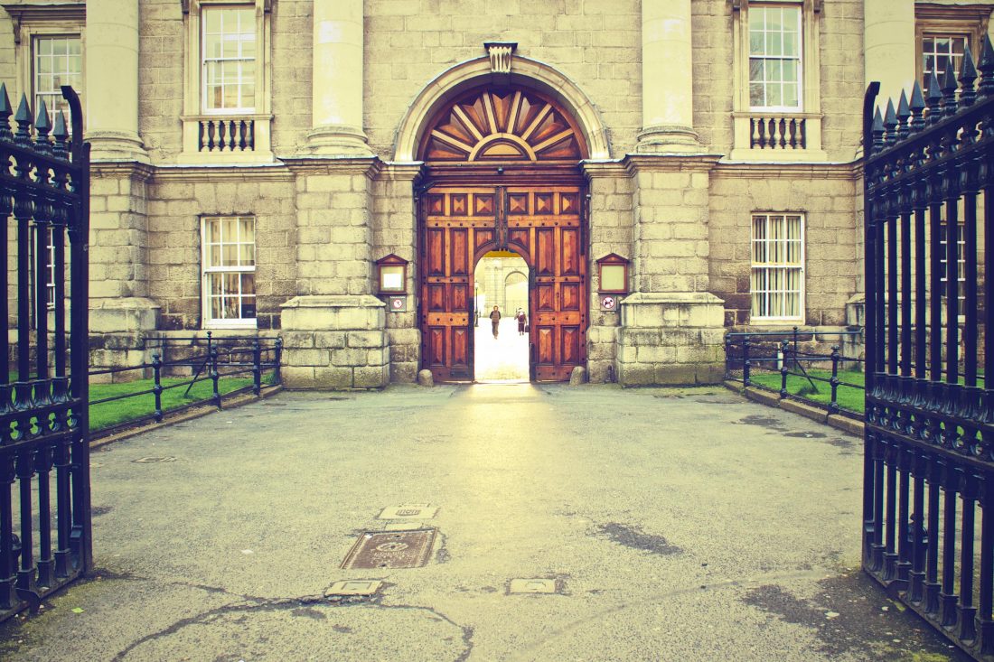 Free stock image of Trinity College Entrance