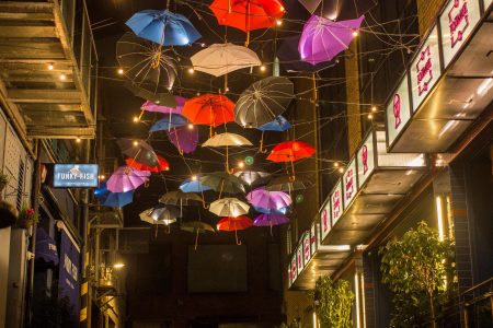 Umbrellas Floating In The Sky