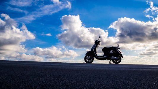 Parked Vespa