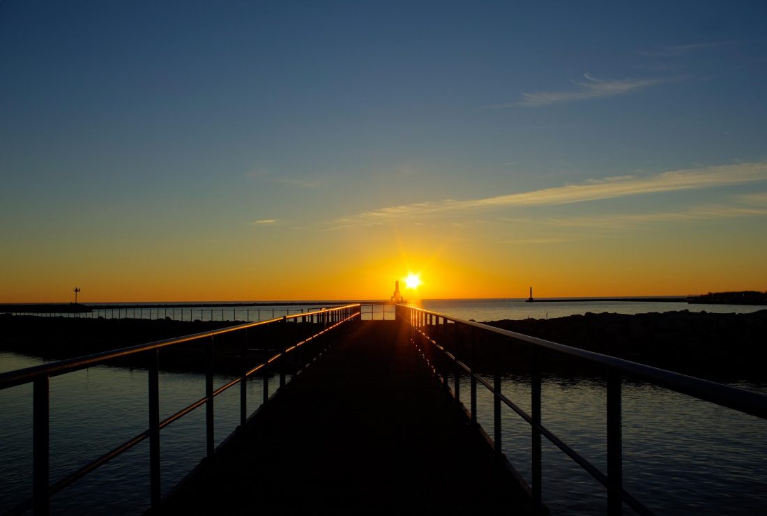 Free stock image of Walkway To Sunrise