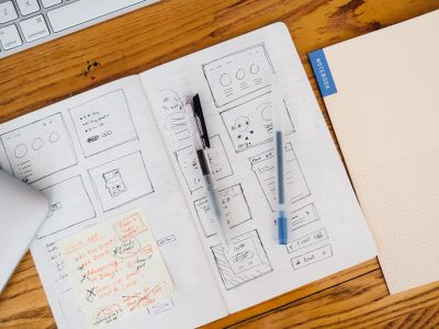 Notebook, Keyboard & Desk