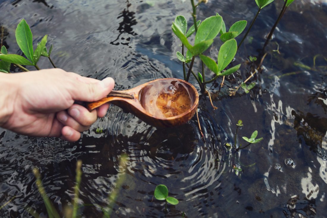 Free stock image of Wooden Spoon in Water
