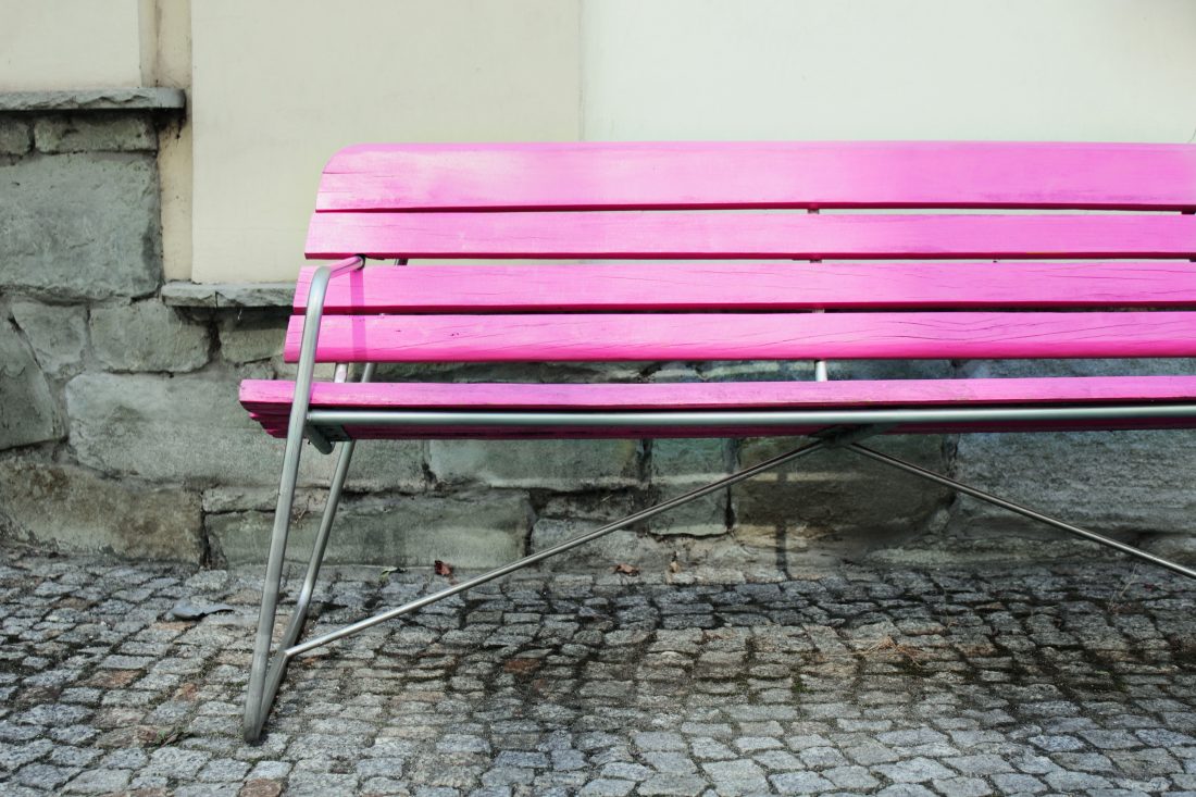 Free stock image of Pink Bench