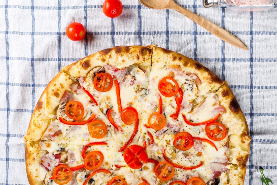 Free stock image of Pizza Overhead